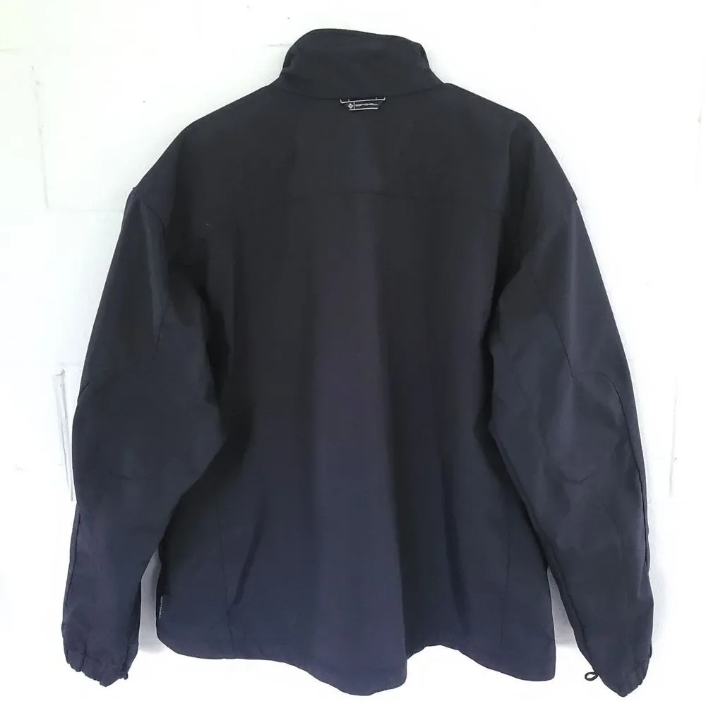 Columbia Interchange Core XCL Softshell Full Zip Black Jacket Men’s Size XL